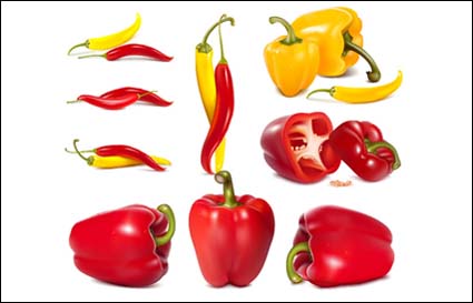 cpepper, Gemse, Paprika Vektor