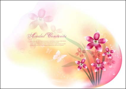 Vector Phantasie Blume Material -13