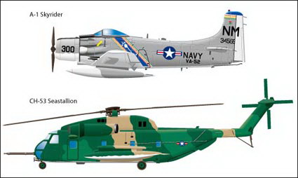 Militärflugzeuge Vektor-Material