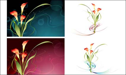 Vector Phantasie Blume Material -15